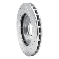 R1 Concepts R1 96-00 Chrysler Town & Country Front Left Drilled & Slotted Silver Brake Rotor