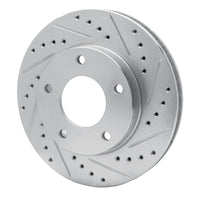 R1 Concepts R1 69-78 Cadillac Eldorado Front Right Rear Right Drilled & Slotted Silver Brake Rotor