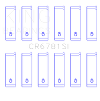 King Engine Bearings Chrysler 2.7L (Od+.002in) (Size +0.25mm) Connecting Rod Bearing Set