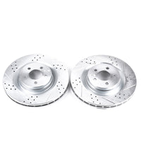 PowerStop Power Stop 05-10 Chrysler 300 Front Evolution Drilled & Slotted Rotors - Pair