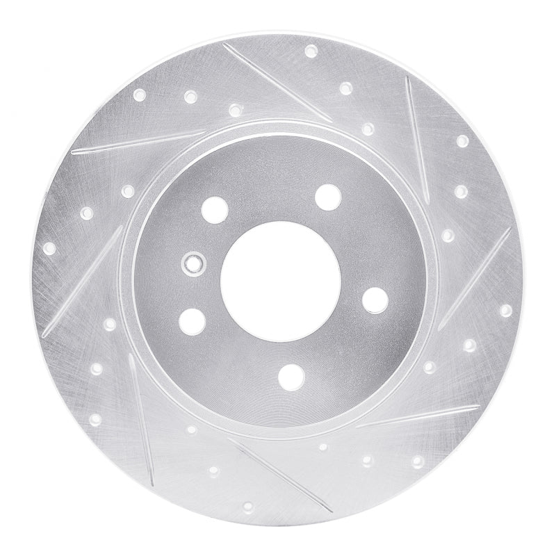 R1 Concepts R1 05-05 Buick TERRAZA Rear Right Drilled & Slotted Silver Brake Rotor