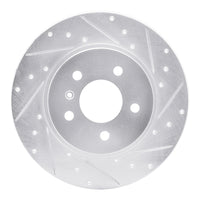 R1 Concepts R1 05-05 Buick TERRAZA Rear Right Drilled & Slotted Silver Brake Rotor