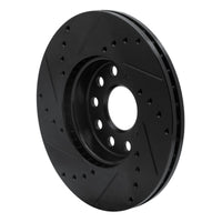 R1 Concepts R1 05-25 Audi A3 (Mexico) Front Right Drilled & Slotted Black Brake Rotor