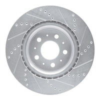 R1 Concepts R1 17-25 Tesla Model 3 Front Left Drilled & Slotted Silver Brake Rotor