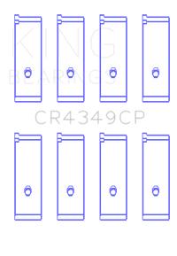 King Engine Bearings Toyota Scion XA/XB 1NZFE (Size 0.5) Tri-Metal Copper Lead Rod Bearing Set