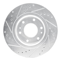 R1 Concepts R1 06-09 Buick Rainier Front Right Drilled & Slotted Silver Brake Rotor