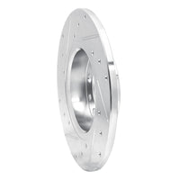 R1 Concepts R1 15-25 Alfa Romeo Tonale Rear Right Drilled & Slotted Silver Brake Rotor