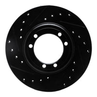 R1 Concepts R1 92-04 Hummer H1 Rear/Front Left Drilled & Slotted Black Brake Rotor