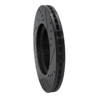 R1 Concepts R1 13-25 Nissan Altima Front Left Drilled & Slotted Black Brake Rotor