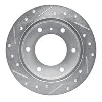 R1 Concepts R1 88-95 Isuzu Pickup Rear Right Drilled & Slotted Silver Brake Rotor