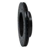 R1 Concepts R1 89-13 Infiniti G20 Front Right Drilled & Slotted Black Brake Rotor