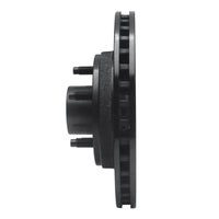 R1 Concepts R1 87-92 Lincoln Continental Front Right Drilled & Slotted Black Brake Rotor