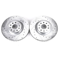 PowerStop Power Stop 15-18 Audi S3 Front Evolution Drilled & Slotted Rotors - Pair