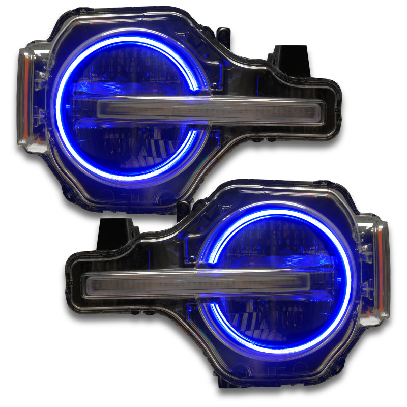 ORACLE Lighting Oracle 2021 Ford Bronco DRL Upgrade w/ Halo Kit - ColorSHIFT w/ Simple Controller