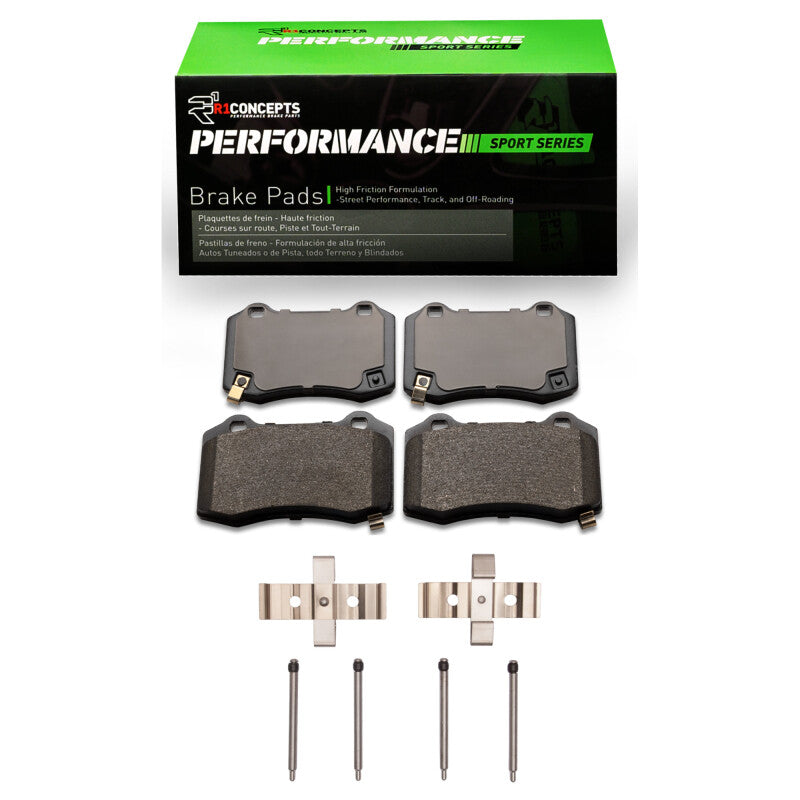 R1 Concepts R1 2004-2024 Cadillac CTS Rear R1 Performance Sport Pads & Hardware Kit