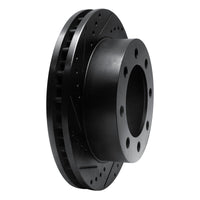 R1 Concepts R1 99-99 Ford F-250 4WD (Super Duty) Front Left Drilled & Slotted Black Brake Rotor