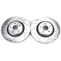 PowerStop Power Stop 13-18 Ford Focus Front Evolution Drilled & Slotted Rotors - Pair