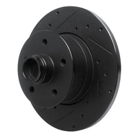 R1 Concepts R1 79-85 Volkswagen Vanagon Front Left Drilled & Slotted Black Brake Rotor
