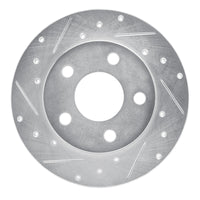 R1 Concepts R1 04-16 Buick LaCrosse Rear Left Drilled & Slotted Silver Brake Rotor