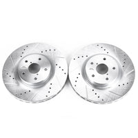 PowerStop Power Stop 05-14 Subaru Impreza Front Evolution Drilled & Slotted Rotors - Pair