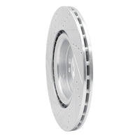 R1 Concepts R1 09-14 Mini Cooper Clubman Front Right Drilled & Slotted Silver Brake Rotor