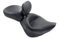 Mustang Motorcycle Mustang 00-15 Harley Softail Standard Rear Tire Wide Touring Recessed Passenger Seat - Black
