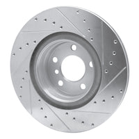 R1 Concepts R1 12-20 BMW 230I Rear Left Drilled & Slotted Silver Brake Rotor