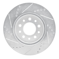 R1 Concepts R1 04-07 Ford Freestar Front Right Drilled & Slotted Silver Brake Rotor