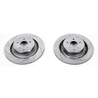 PowerStop Power Stop 08-13 Infiniti G37 Rear Evolution Drilled & Slotted Rotors - Pair
