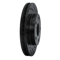 R1 Concepts R1 92-01 Toyota Camry Front Right Drilled & Slotted Black Brake Rotor