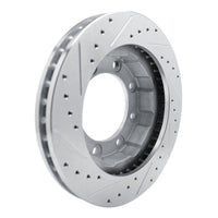 R1 Concepts R1 77-00 Chevrolet V30 & V3500 Pickup Front Right Drilled & Slotted Silver Brake Rotor