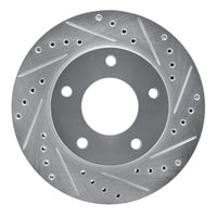 R1 Concepts R1 69-78 Cadillac Eldorado Front Right Rear Right Drilled & Slotted Silver Brake Rotor