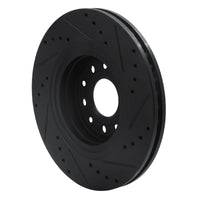 R1 Concepts R1 05-09 Ford Freestyle Front Left Drilled & Slotted Black Brake Rotor