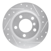 R1 Concepts R1 15-26 BMW 228I xDrive Gran Coupe Front Right Drilled & Slotted Silver Brake Rotor