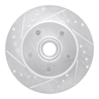 R1 Concepts R1 1970-1981 Buick Estate Wagon Front Left Drilled & Slotted Silver Brake Rotor