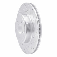 R1 Concepts R1 06-23 Dodge Magnum Rear Right Drilled & Slotted Silver Brake Rotor