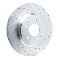 R1 Concepts R1 21-25 Hyundai SANTA FE Rear Right Drilled & Slotted Silver Brake Rotor