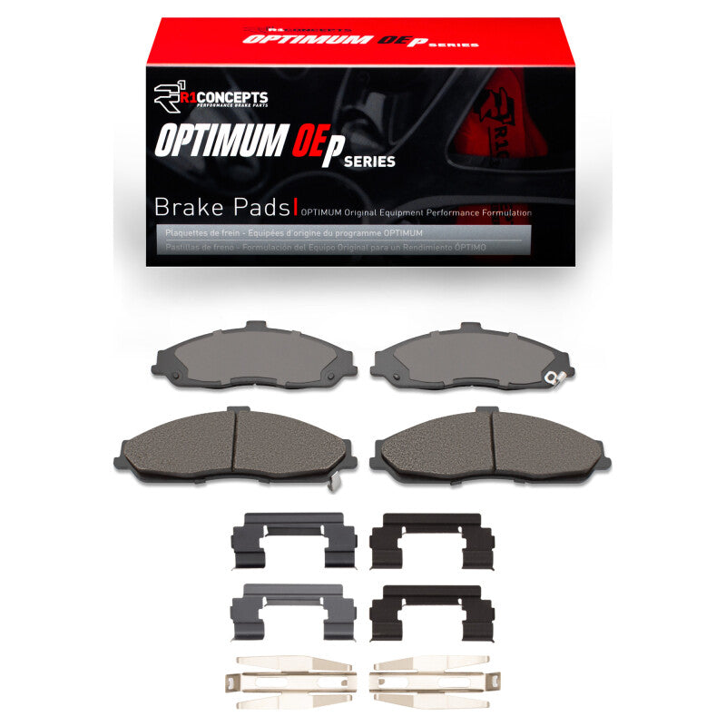 R1 Concepts R1 11-13 Chevrolet Corvette Front Optimum OE Pads & Hardware Kit