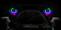 ORACLE Lighting Oracle 7in High Powered LED Headlights - Black Bezel - ColorSHIFT - BC1