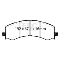 EBC 2022+ Ford Bronco Raptor 3.0T Greenstuff Front Brake Pads