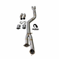 Active Autowerke BMW G80 G82 S58 Signature Single Mid-Pipe Exhaust with G-Brace - Resonated (M3 & M4) -