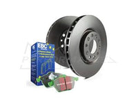 EBC Audi B8.5 Greenstuff 2000 Series Front Sport Brake Pads & Premium OE Replacement Plain Discs Kit - ATE Caliper (A4 & A5)
