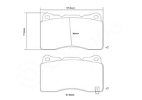 BREMBO 07.B314.48 High Performance Front Brake Pad Set