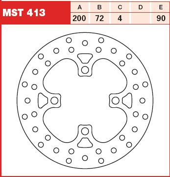 TRW MOTO MST413 Brake Disc