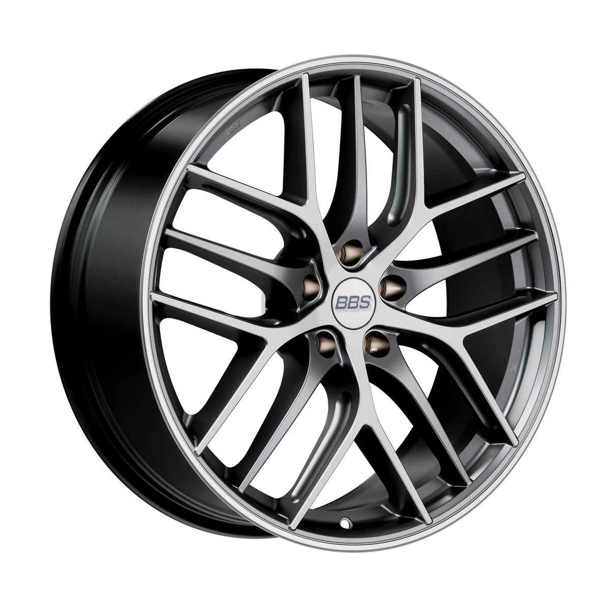 BBS CC-R alloy wheel in Graphite Diamondcut Matt - 9.5x20 PCD5x114.3 Offset35