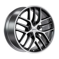 BBS CC-R alloy wheel in Graphite Diamondcut Matt - 9.5x19 PCD5x112 Offset46