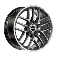 BBS CC-R alloy wheel in Platinum Satin - 9.5x19 PCD5x112 Offset46