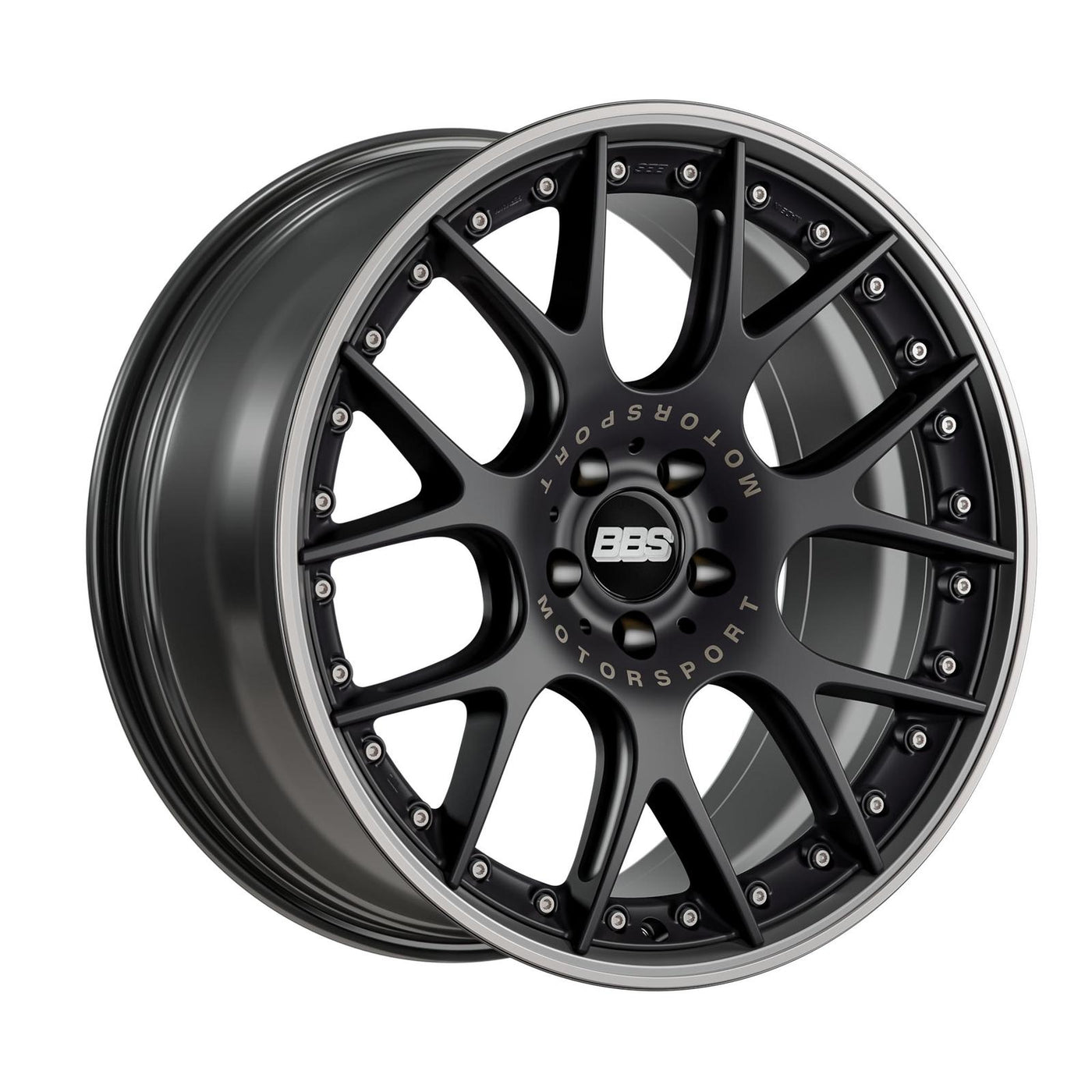 BBS CH-RII alloy wheel in Black Matt/titanium - 9.5x20 PCD5x112 Offset20