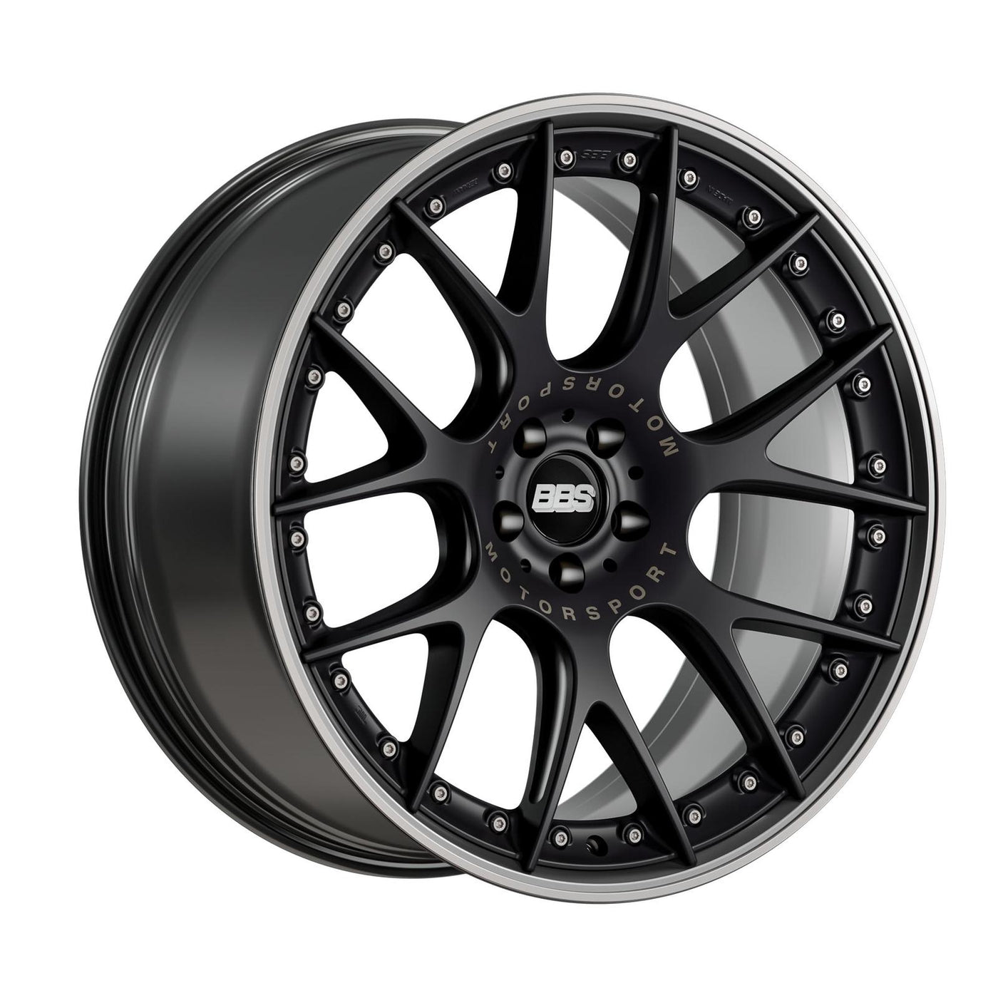 BBS CH-RII alloy wheel in Black Matt/titanium - 10.5x22 PCD5x120 Offset30