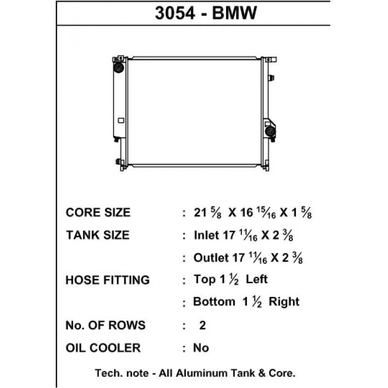 CSF BMW E36 M3 Race Radiator (M3, 320i, 323, 325 & 328) -